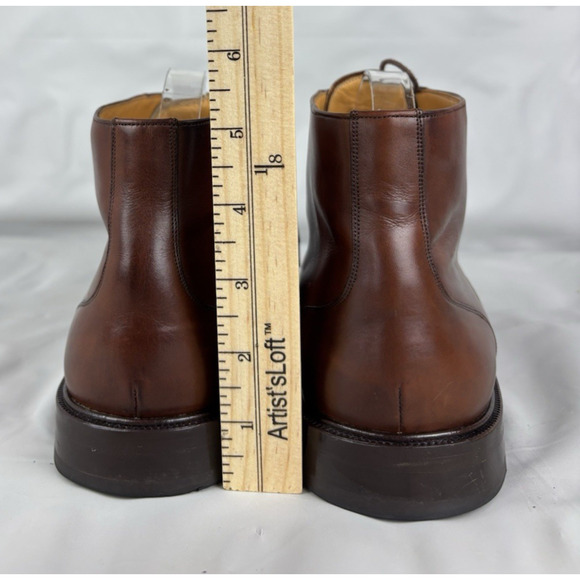 Mezlan Camden Leather Ankle Boots Mens 9.5 Brown Lace Up Made in Spain main image 13